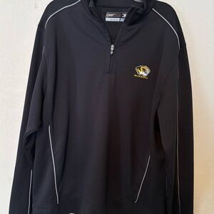 Missouri Tigers Cutter & Buck Black DryTec Pullover